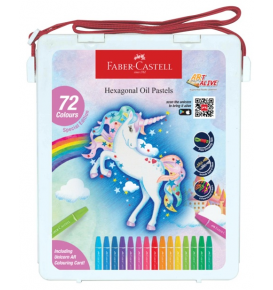 Bút Sáp Dầu Lục Giác, 72 Màu - Unicorn